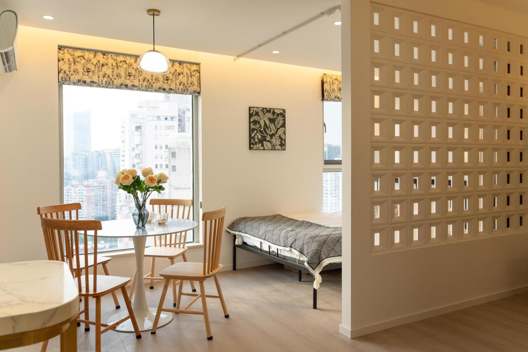 公寓 Yi Du - Near Nanjing West Road Commercial District, 350 Walk From The Natural History Museum Subway *